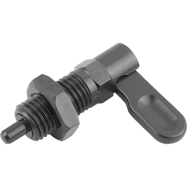 Cam-Action Indexing Plung W. Stop, Right, D=8, M16, Form:B, Steel